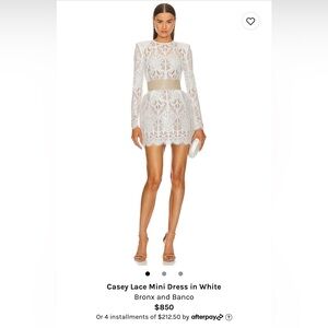 Bronx and Banco Casey Lace Mini Dress Size XS